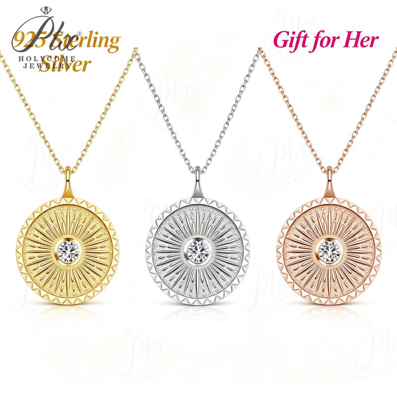 Solitaire Moissanite Pendant Necklace