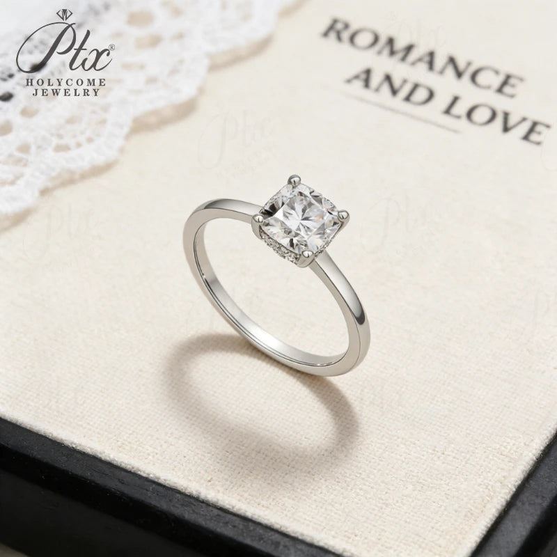 Three Stone Twist Moissanite Ring